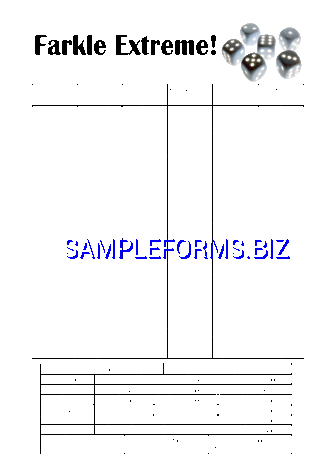 Farkleextreme Scoresheet pdf free